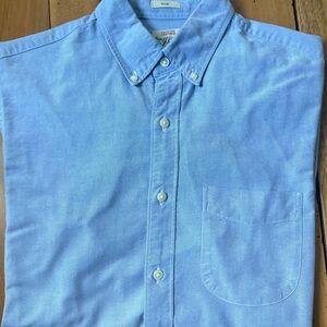 J. Crew Blue Casual Oxford Button Down Shirt